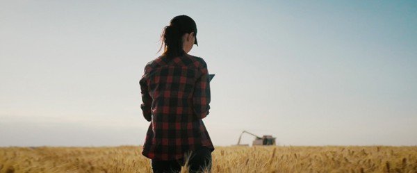 Girl in a farm